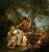 Francois Boucher The Interrupted Sleep oil painting on canvas
